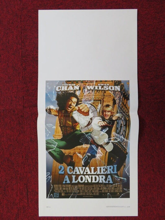 SHANGHAI KNIGHTS ITALIAN LOCANDINA (27.5"x13") POSTER JACKIE CHAN O WILSON 2003