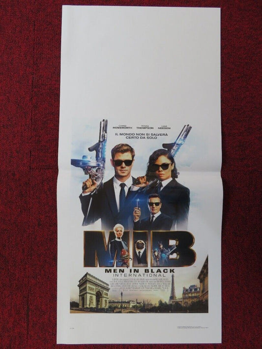 MIB INTERNATIONAL ITALIAN LOCANDINA (27.5"x13") POSTER CHRIS HEMSWORTH 2019