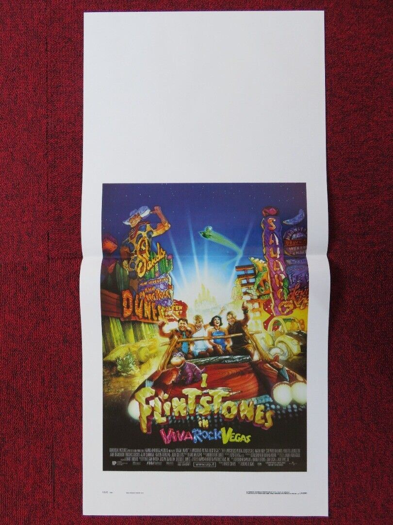 THE FLINTSTONES IN VIVA ROCK VEGAS ITALIAN LOCANDINA (27.5"x13") POSTER 2000