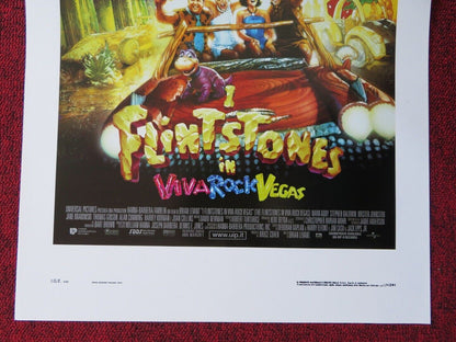 THE FLINTSTONES IN VIVA ROCK VEGAS ITALIAN LOCANDINA (27.5"x13") POSTER 2000