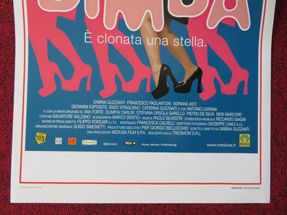 BIMBA E CLONATA UNA STELLA  ITALIAN LOCANDINA (27.5"x13") POSTER S GUZZANTI 2002