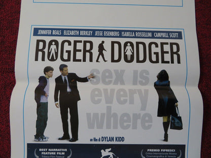 ROGER DODGER ITALIAN LOCANDINA (27.5"x13") POSTER JESSE EISENBERG 2002