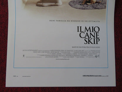 MY DOG SKIP ITALIAN LOCANDINA (27.5"x13") POSTER LUKE WILSON KEVIN BACON 2000