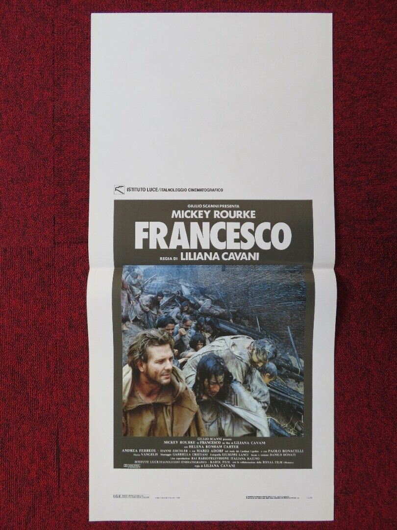 FRANCESCO  ITALIAN LOCANDINA (27.5"x13") POSTER HELENA BONHAM CARTER 1989