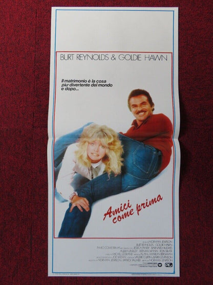 BEST FRIENDS ITALIAN LOCANDINA (27.5"x13") POSTER BURT REYNOLDS GOLDIE HAWN 1985