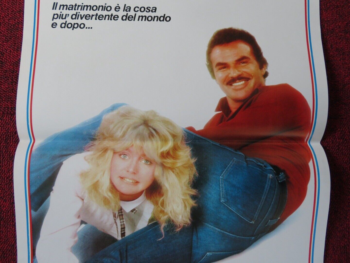 BEST FRIENDS ITALIAN LOCANDINA (27.5"x13") POSTER BURT REYNOLDS GOLDIE HAWN 1985