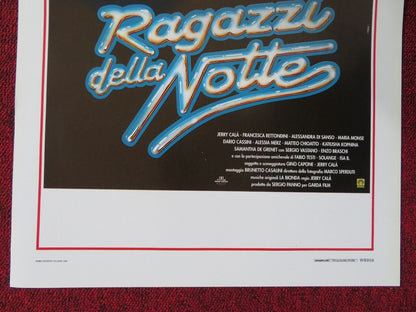 RAGAZZI DELLA NOTTE  ITALIAN LOCANDINA (27.5"x13") POSTER GABRIELE GIRELLI 1995