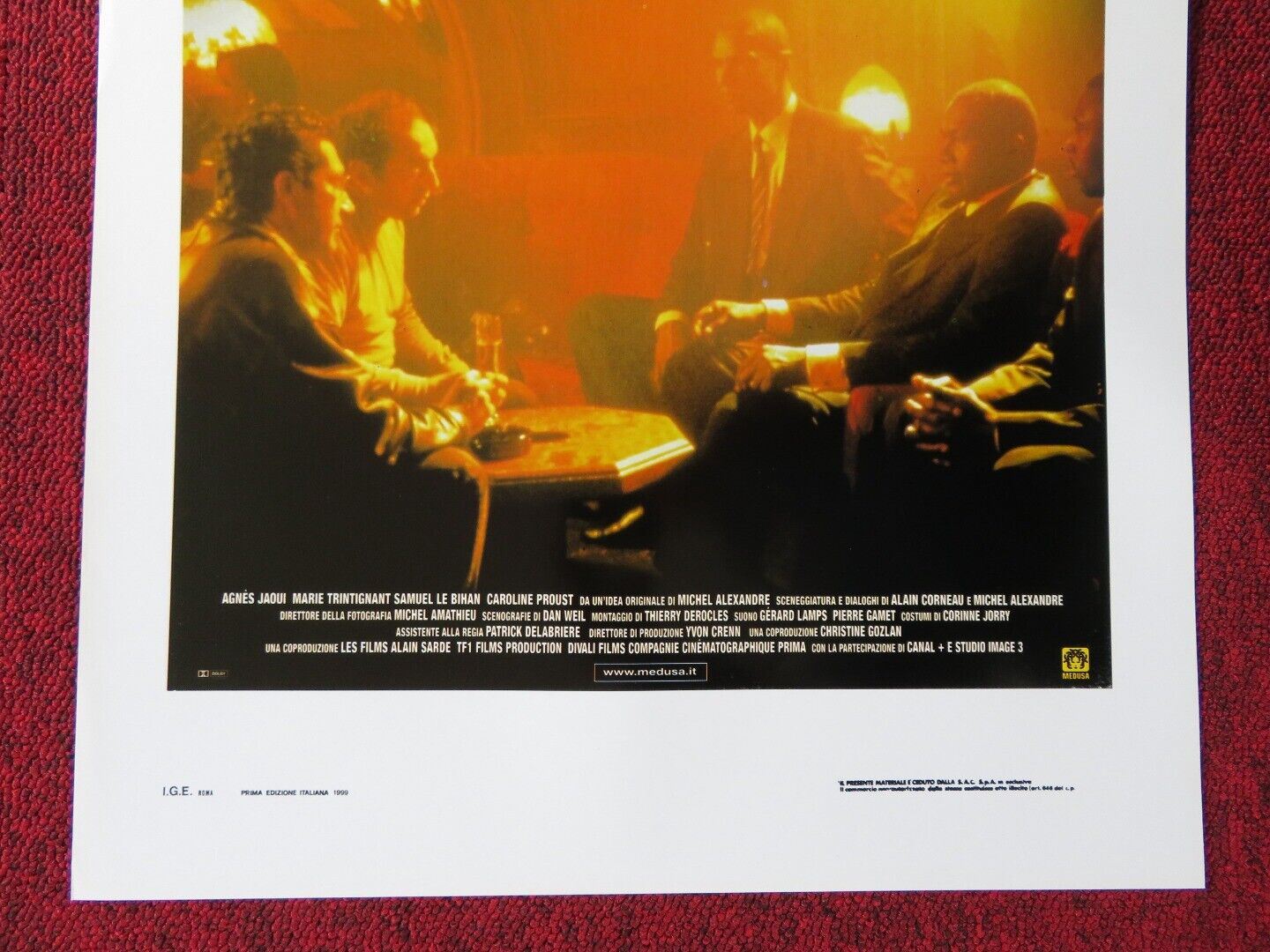 LE COUSIN  ITALIAN LOCANDINA (27.5"x13") POSTER ALAIN CHABAT PATRICK TIMSIT 1999