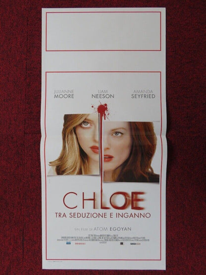 CHLOE ITALIAN LOCANDINA (27.5"x13") POSTER JULIANNE MOORE LIAM NEESON 2010