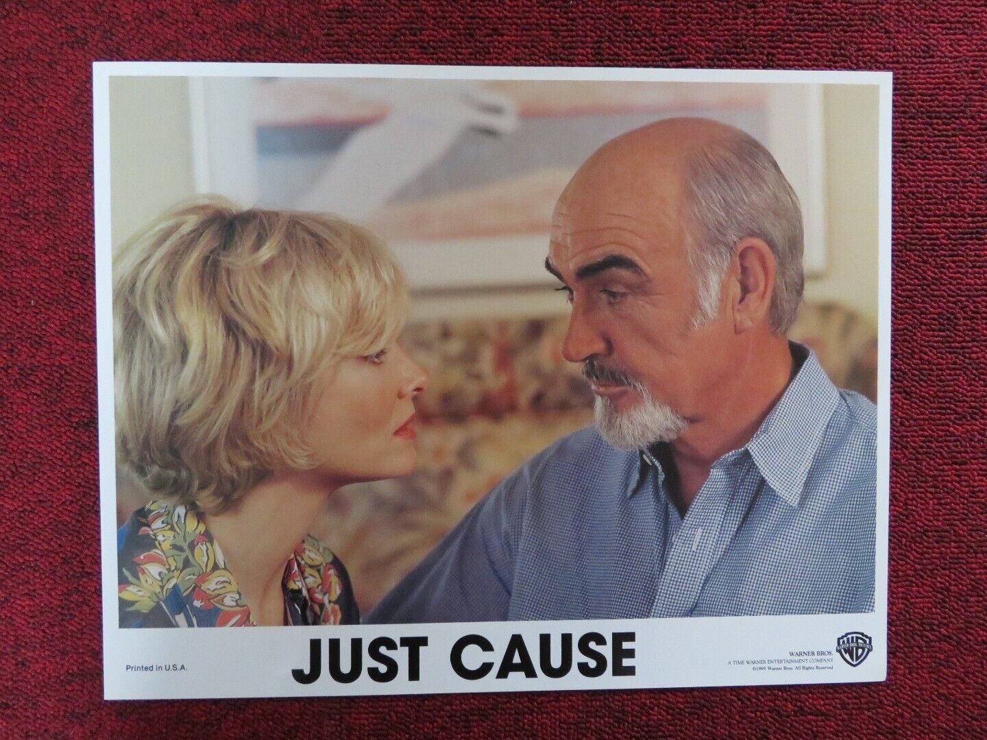 JUST CAUSE - E US LOBBY CARD SEAN CONNERY KATE CAPSHAW 1995