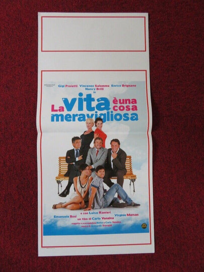 LA VITA E UNA COSA MERAVIGLIOSA ITALIAN LOCANDINA (27.5"x12.5") POSTER 2010