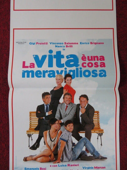 LA VITA E UNA COSA MERAVIGLIOSA ITALIAN LOCANDINA (27.5"x12.5") POSTER 2010