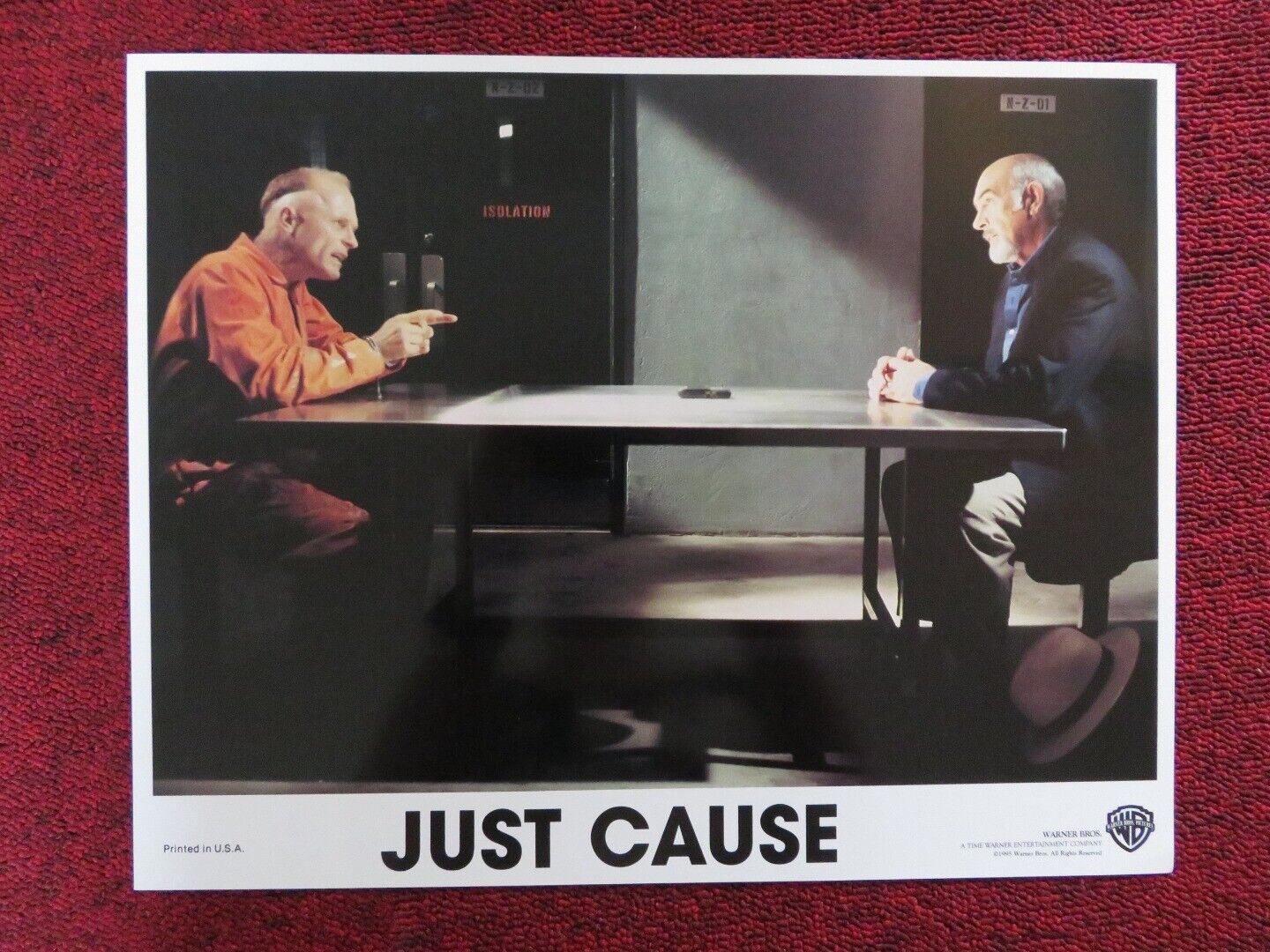 JUST CAUSE - H US LOBBY CARD SEAN CONNERY ED HARRIS  1995