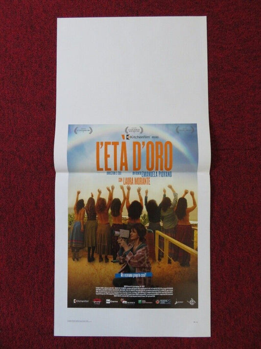 L'ETA D'ORO  ITALIAN LOCANDINA (27.5"x13") POSTER LAURA MORANTE 2016