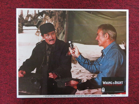 WRONG IS RIGHT - 3  US LOBBY CARD SEAN CONNERY HENRY SILVA 1982