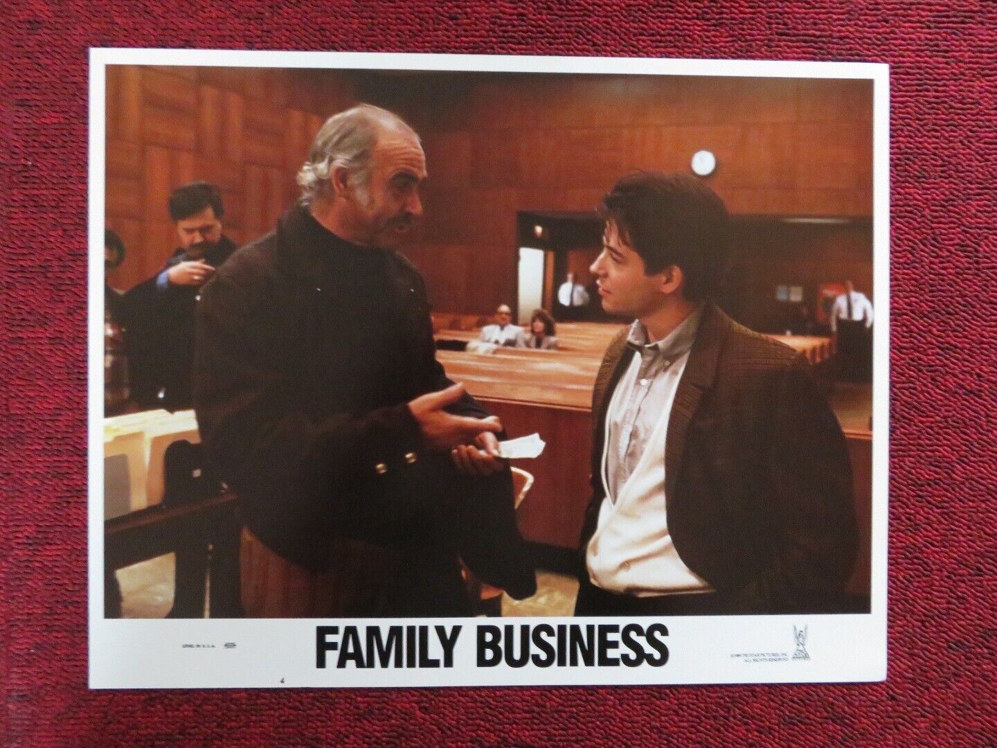 FAMILY BUSINESS - 4 US LOBBY CARD SEAN CONNERY MATTHEW BRODERICK 1989