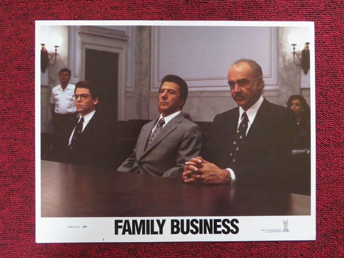 FAMILY BUSINESS - 7 US LOBBY CARD S. CONNERY D. HOFFMAN M. BRODERICK 1989