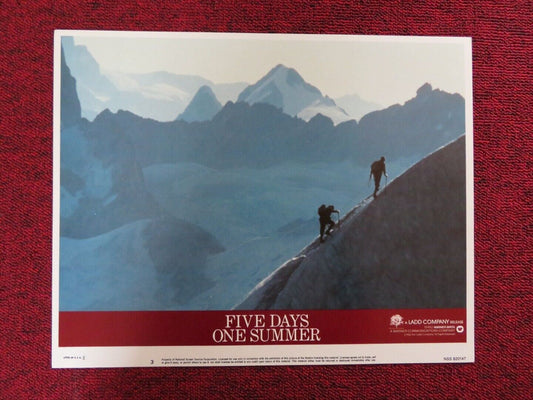 FIVE DAYS ONE SUMMER - 3 US LOBBY CARD SEAN CONNERY LAMBERT WILSON 1982