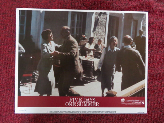 FIVE DAYS ONE SUMMER - 5 US LOBBY CARD SEAN CONNERY BETSY BRANTLEY 1982