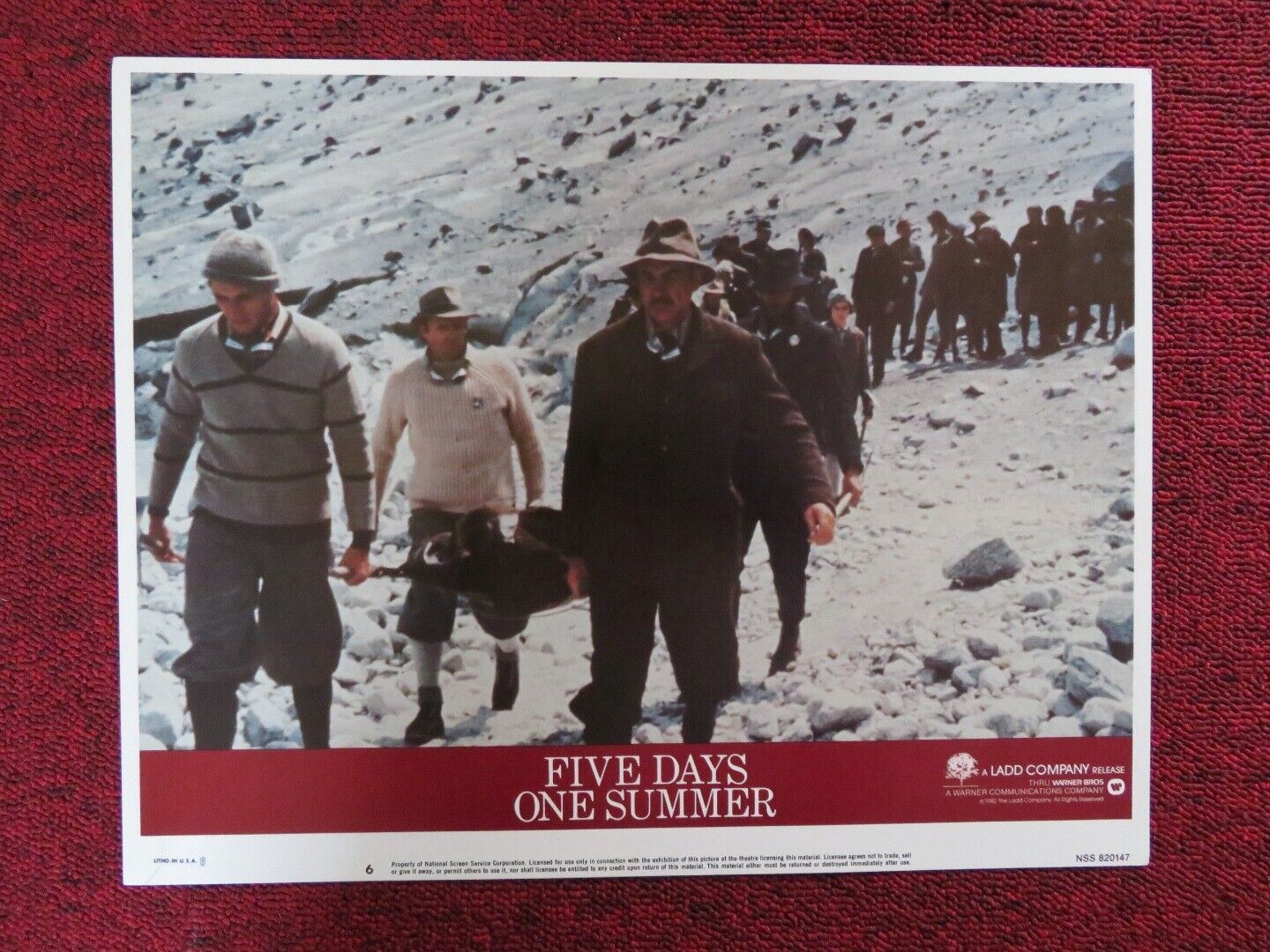 FIVE DAYS ONE SUMMER - 6 US LOBBY CARD SEAN CONNERY LAMBERT WILSON 1982