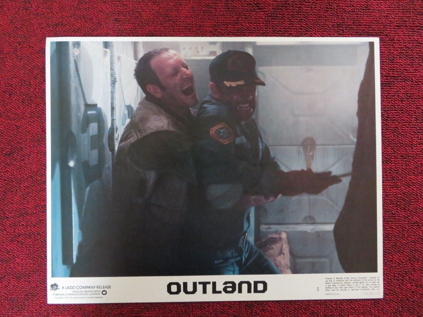 OUTLAND - 5 US LOBBY CARD SEAN CONNERY MARC BOYLE 1981