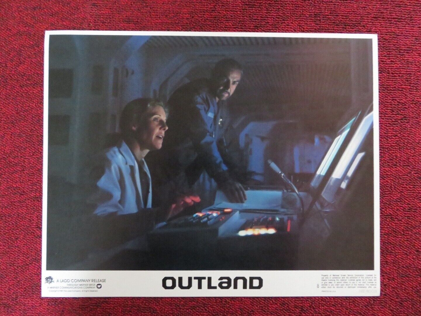 OUTLAND - 8 US LOBBY CARD SEAN CONNERY FRANCES STERNHAGEN 1981