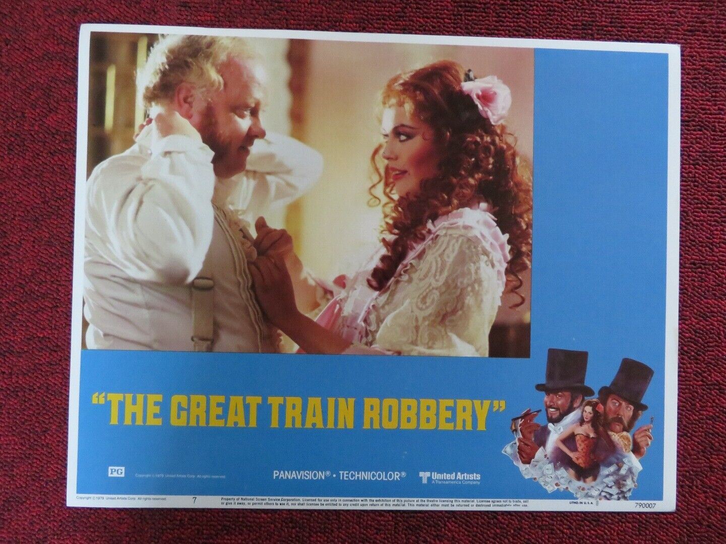 THE GREAT TRAIN ROBBERY - 7 US LOBBY CARD MALCOLM TERRIS LESLEY-ANNE DOWN 1979