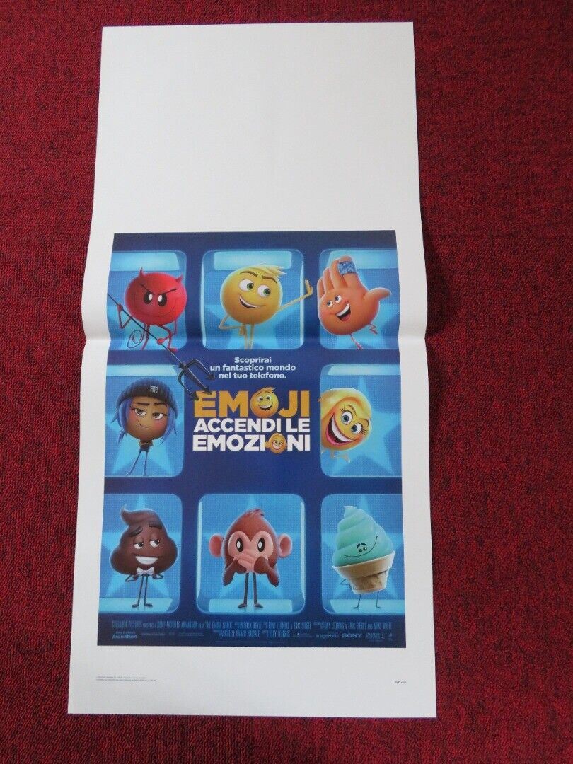 THE EMOJI MOVIE ITALIAN LOCANDINA (27.5"x13") POSTER T.J MILLER J CORDEN 2017