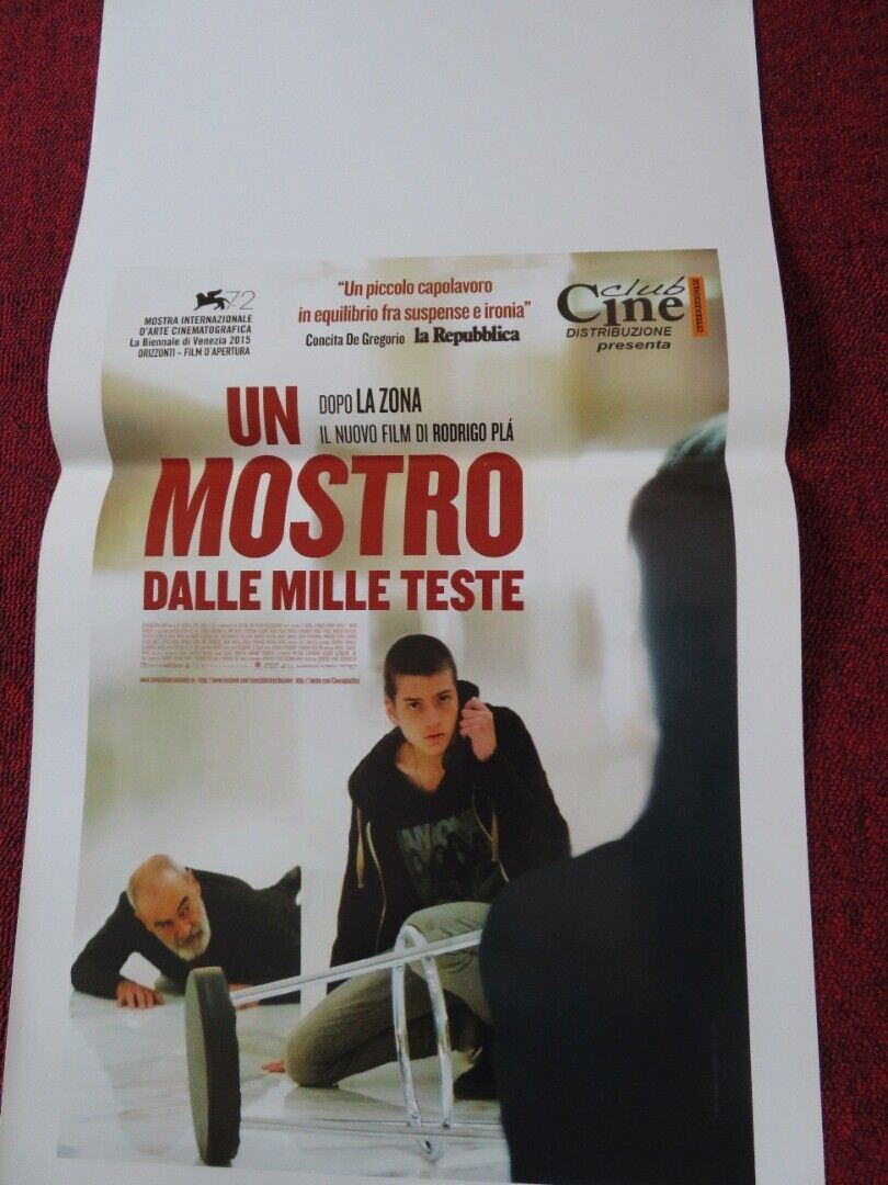 UN MOSTRO DALLE MILLE TESTE ITALIAN LOCANDINA (26.5"x13") POSTER JANA RALUY 2015