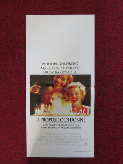 BOYS ON THE SIDE ITALIAN LOCANDINA (27.5"x13") POSTER WHOOPI GOLDBERG 1995