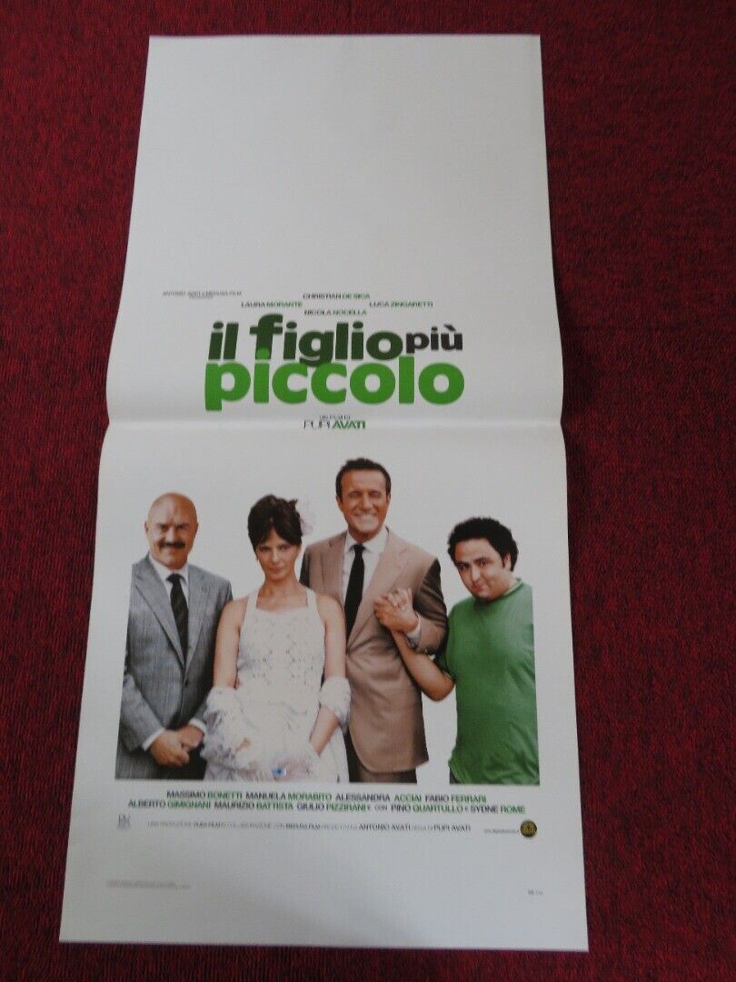 IL FIGLIOPIU PICCOLO ITALIAN LOCANDINA (27.5"x13") POSTER CHRISTIAN DE SICA  '10