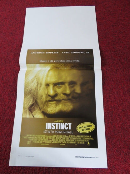 INSTINCT  ITALIAN LOCANDINA (27.5"x13") POSTER ANTHONY HOPKINS 1999