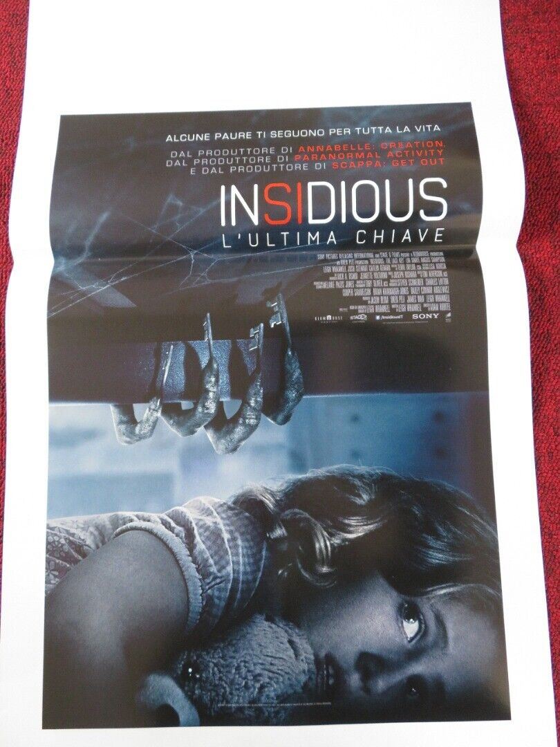 INSIDIOUS: THE LAST KEY  ITALIAN LOCANDINA (27.5"x13") POSTER LIN SHAYE 2018