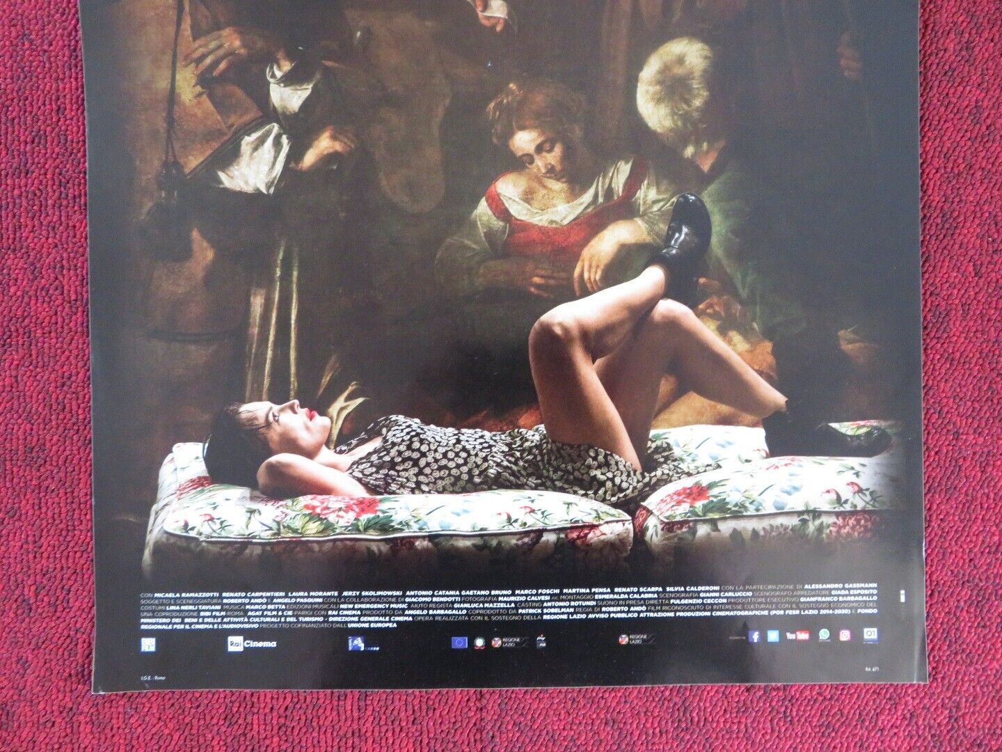 THE STOLEN CARAVAGGIO ITALIAN LOCANDINA (26.5"x12.5") POSTER A GASSMAN 2018