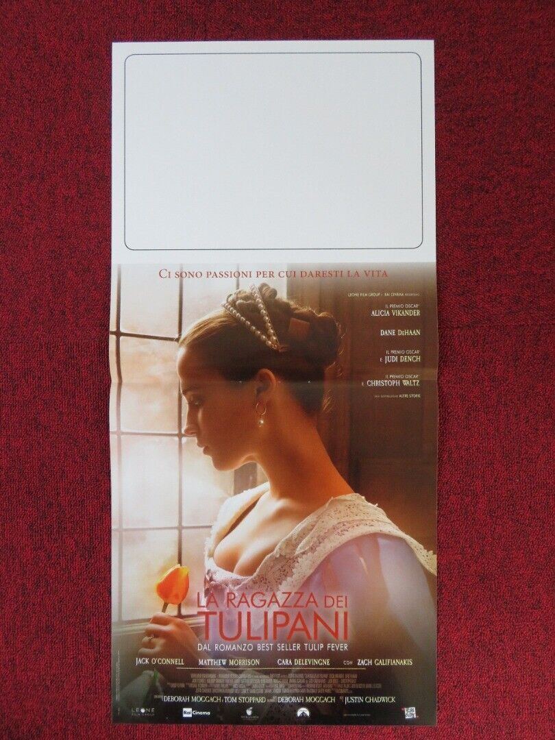 TULIP FEVER ITALIAN LOCANDINA (27"x12.5") POSTER CARA DELEVINGNE 2017