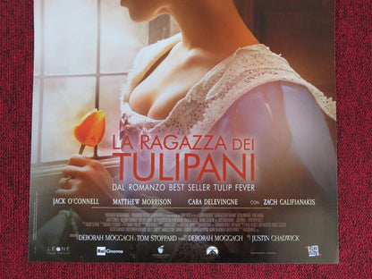 TULIP FEVER ITALIAN LOCANDINA (27"x12.5") POSTER CARA DELEVINGNE 2017