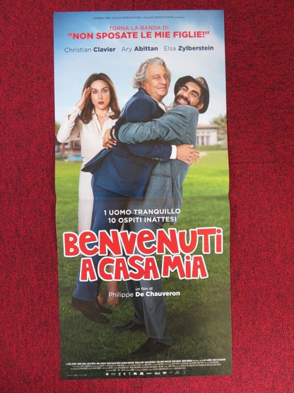 BENVENUTI ACASAMIA  ITALIAN LOCANDINA (27"x12.5") POSTER CHRISTIAN CLAVIER 2017