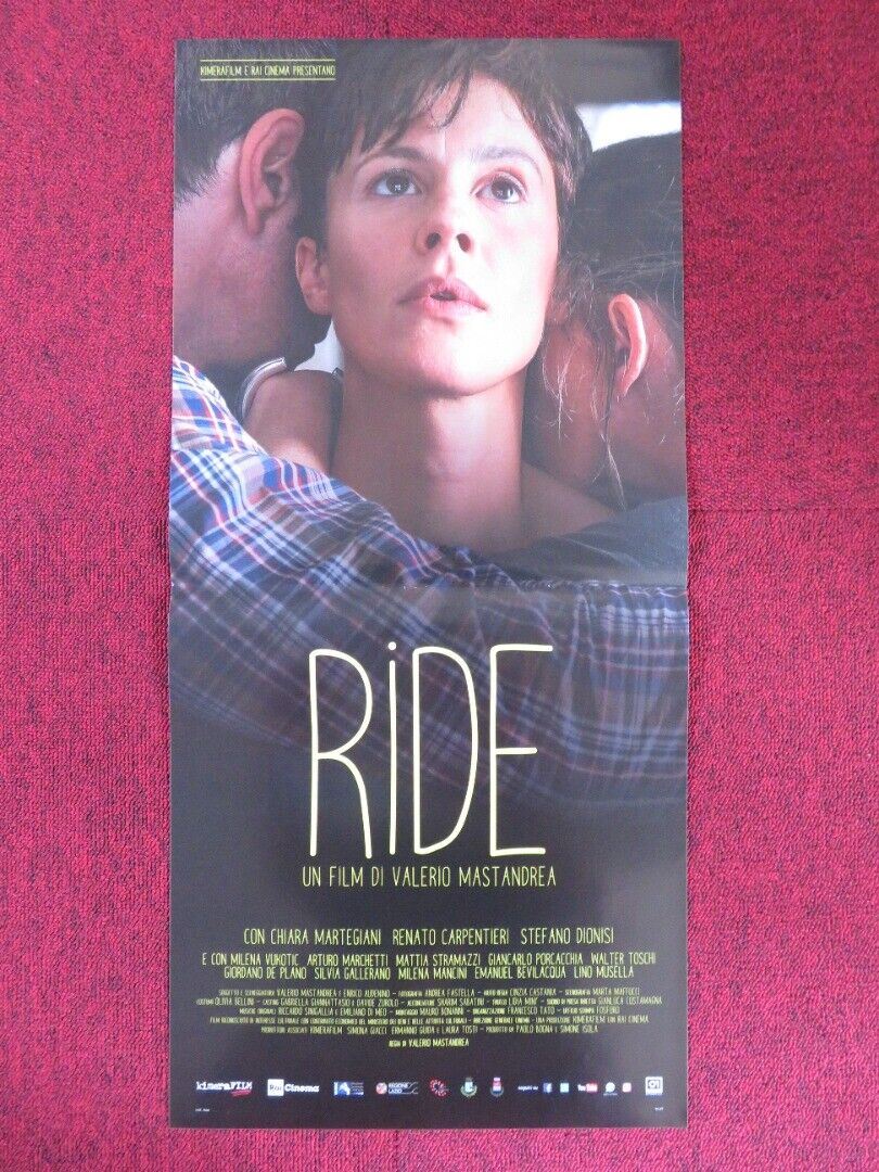 RIDE  ITALIAN LOCANDINA (26.5"x12.5") POSTER VALERIO MASTANDREA 2018