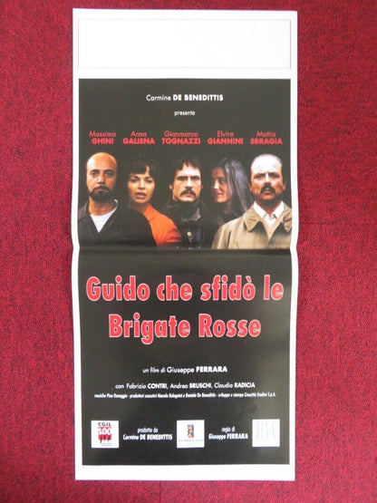 GUIDO CHE SFIDO LE BRIGATE ROSSE ITALIAN LOCANDINA (27.5"x13") POSTER 2007