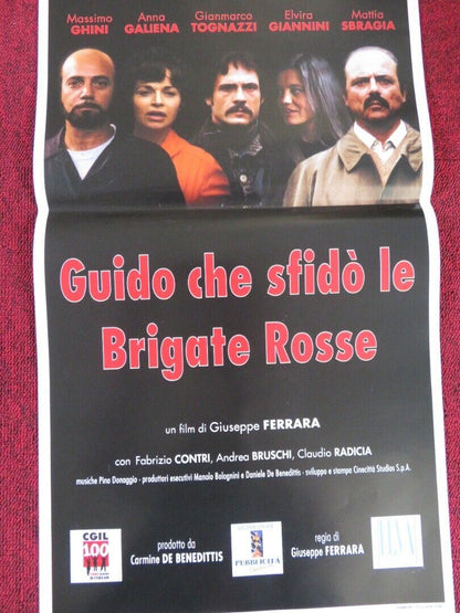 GUIDO CHE SFIDO LE BRIGATE ROSSE ITALIAN LOCANDINA (27.5"x13") POSTER 2007