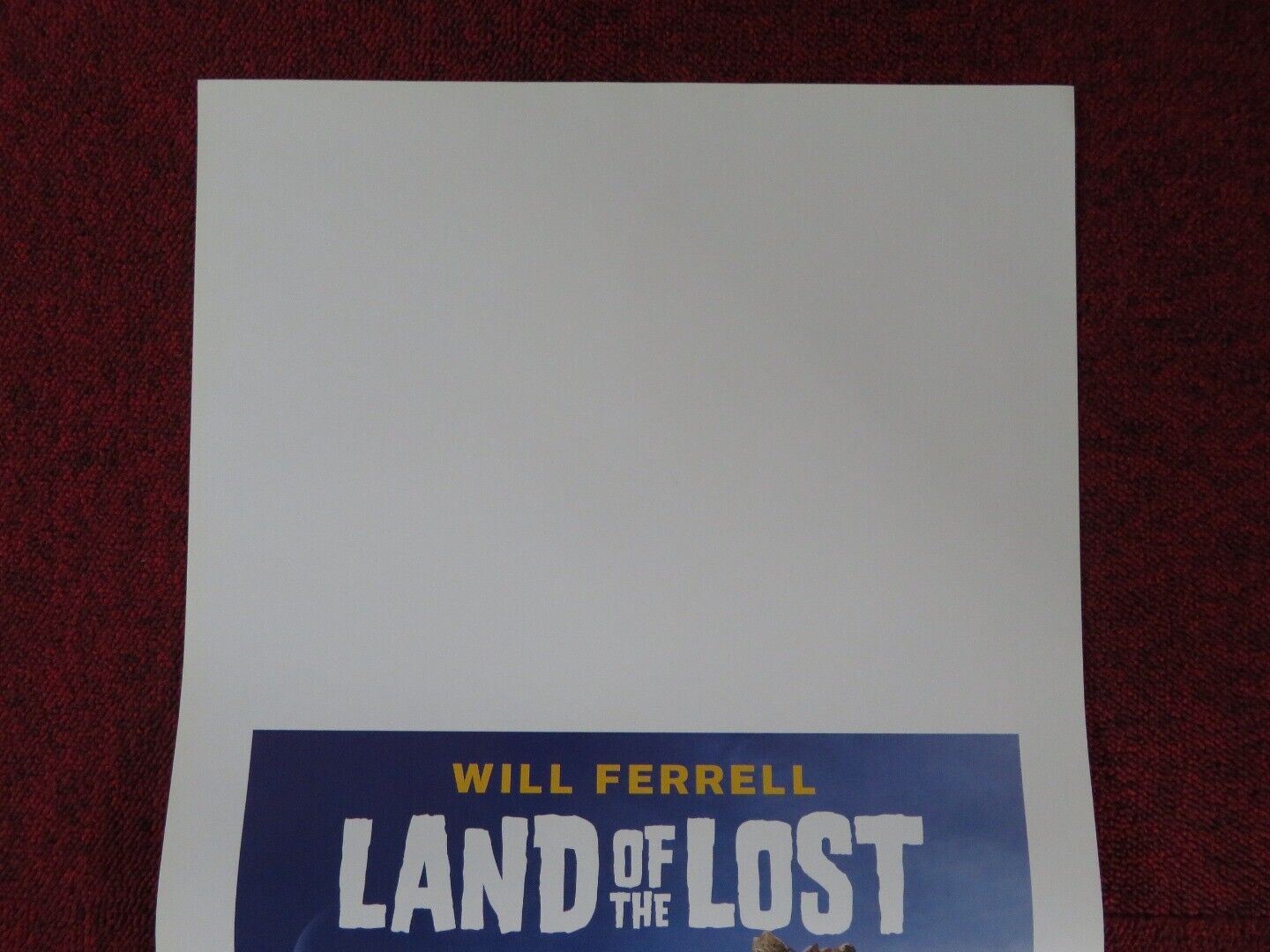 LAND OF THE LOST  ITALIAN LOCANDINA (27.5"x13") POSTER WILL FERRELL 2009