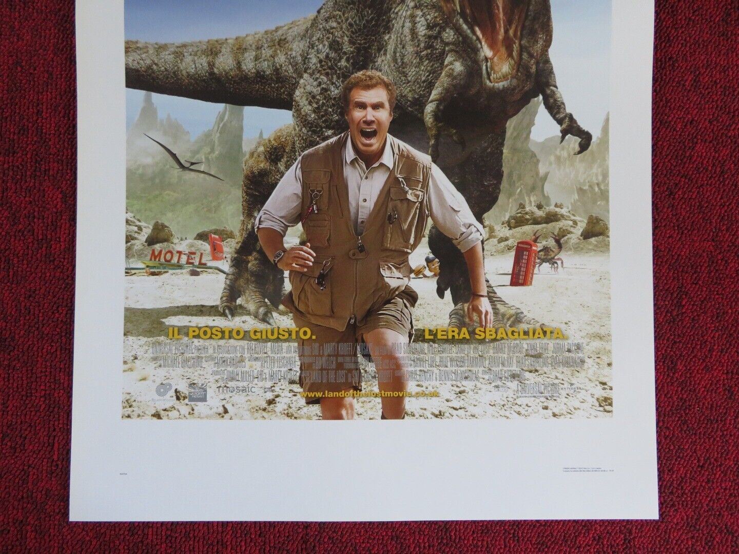 LAND OF THE LOST  ITALIAN LOCANDINA (27.5"x13") POSTER WILL FERRELL 2009