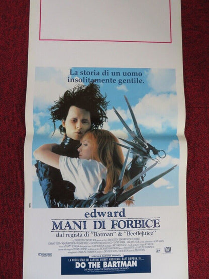 EDWARD SCISSORHANDS ITALIAN LOCANDINA (27.5"x13") POSTER JOHNNY W WRYDER 1990