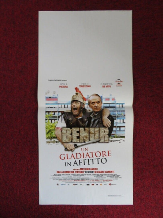 BENUR UN GLADIATORE IN AFFITTO  ITALIAN LOCANDINA (27.5"x13") POSTER 2012