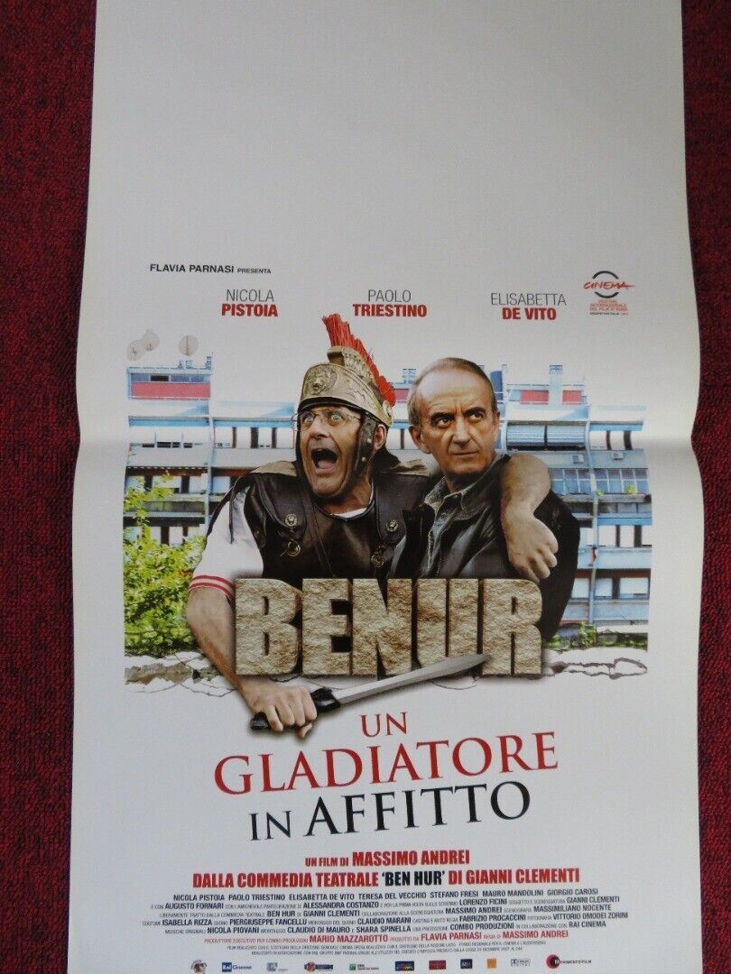 BENUR UN GLADIATORE IN AFFITTO  ITALIAN LOCANDINA (27.5"x13") POSTER 2012