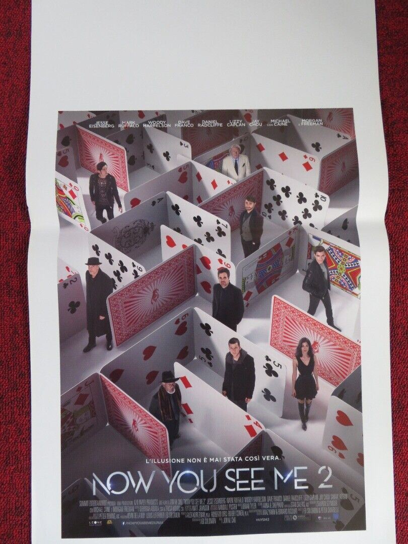 NOW YOU SEE ME 2  ITALIAN LOCANDINA (27.5"x13") POSTER DANIEL RADCLIFFE 2016