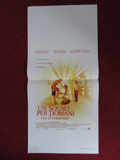 PAY IT FORWARD  ITALIAN LOCANDINA (27.5"x13") POSTER KEVIN SPACEY 2000