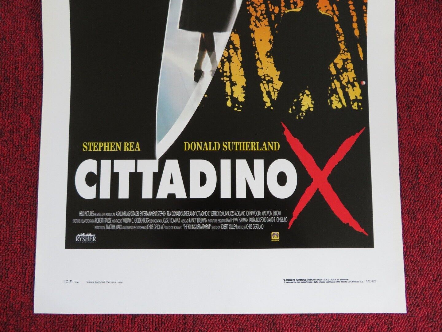 CITIZEN X ITALIAN LOCANDINA (27.5"x13") POSTER STEPHEN REA CHIKATILO 1995