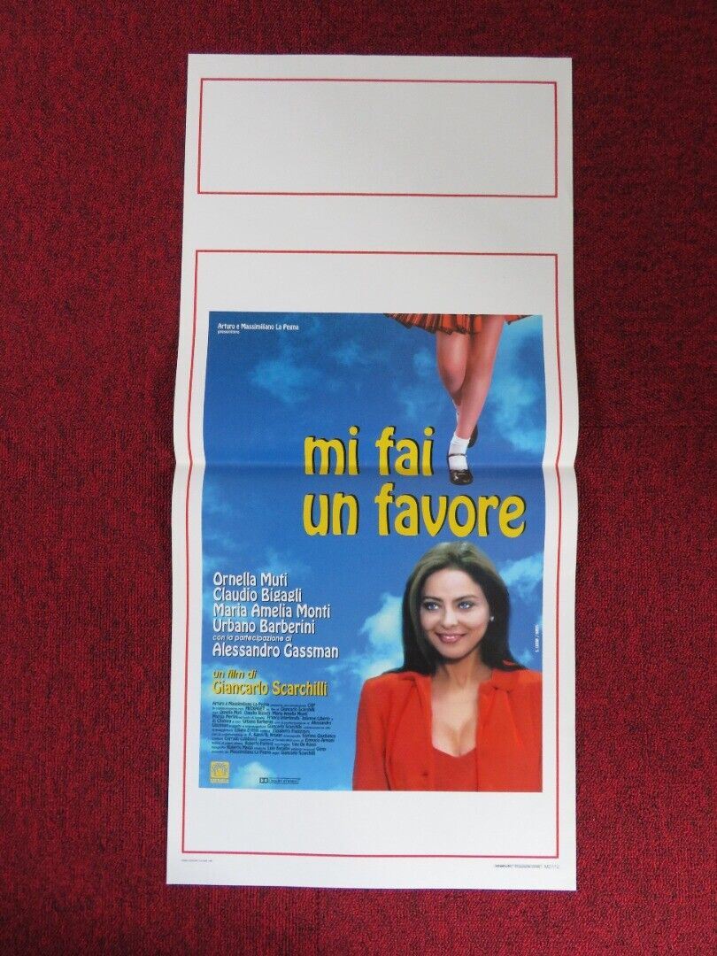 STELLA'S FAVOR ITALIAN LOCANDINA (27.5"x13") POSTER ORNELLA MUTI 1996