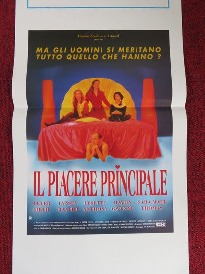 THE PLEASURE PRINCIPLE ITALIAN LOCANDINA (27.5"x13") POSTER  PETER FIRTH 1991